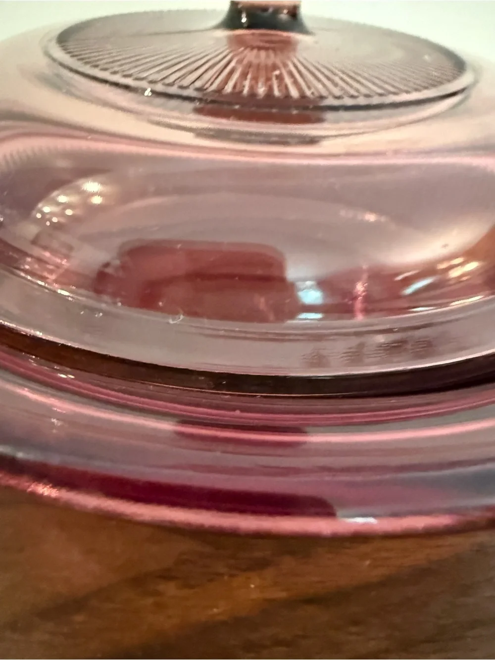 Corningware ribbed glass
